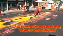 Art for After Hours 'Skullduggery' 3D Street Painting at Sarasota Chalk Festival