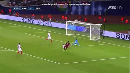 44' Rafinha Goal FC Barcelona 3 - 1 Sevilla Uefa Super Cup Final 11.08.2015 HD