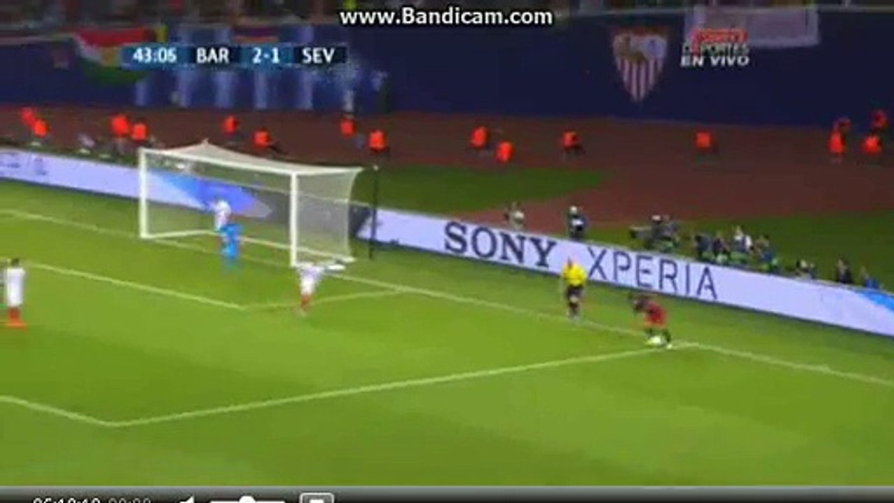 goal rafinia barcelona-sevilla 3;1 super cup europa