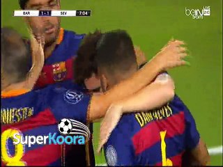 اهداف الشوط الأول ( برشلونة 3-1 إشبيلية )  كأس السوبر الأوروبي 2015