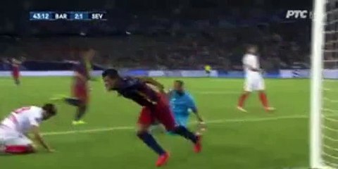 Rafinha Goal Barcelona 3 - 1 Sevilla Uefa Super Cup 11-8-2015