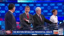 Perry vs Romney on Immigration at Republican Presidential Debate - 1st time Romney loses his cool