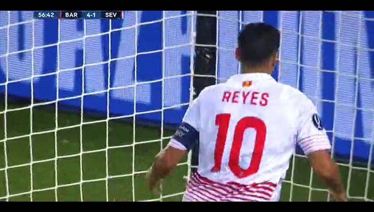 Goal Reyes - Barcelona 4-2 Sevilla - 11-08-2015 UEFA Super Cup