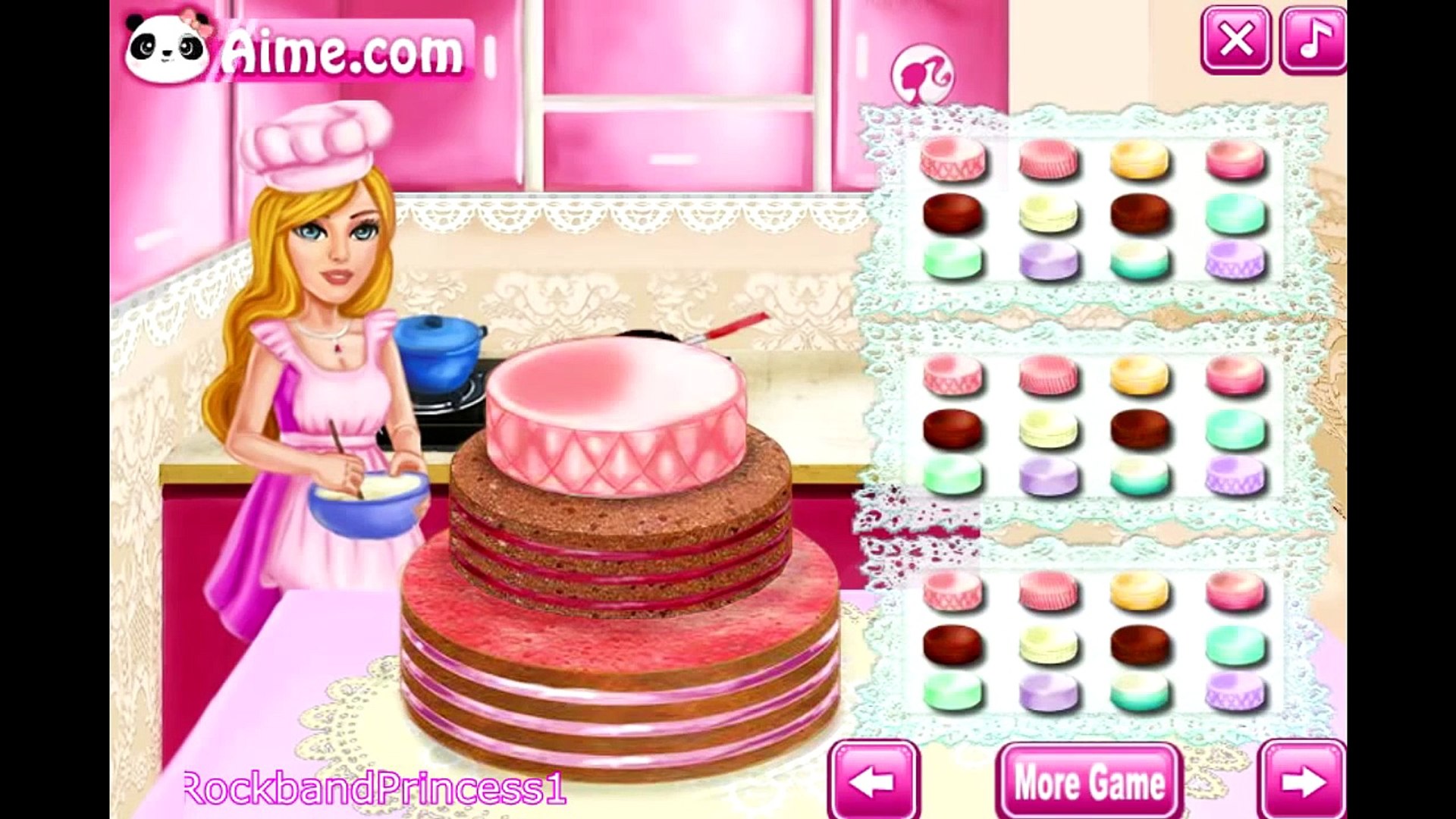 Cake For Barbie Game Barbie Cake Decorating Games Cooking Games - video  Dailymotion