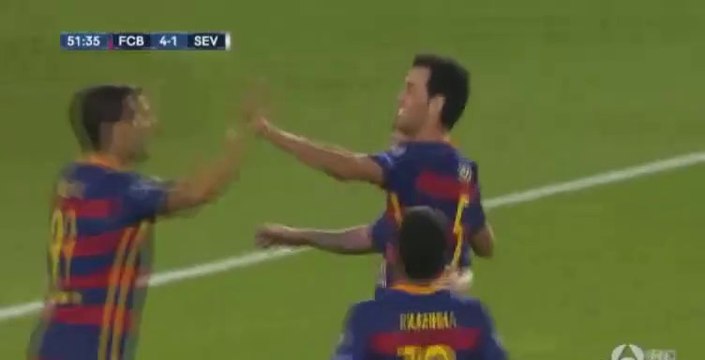 Luis Suárez Goal 4-1 | Barcelona v. Sevilla - UEFA Super Cup 11.08.2015 HD