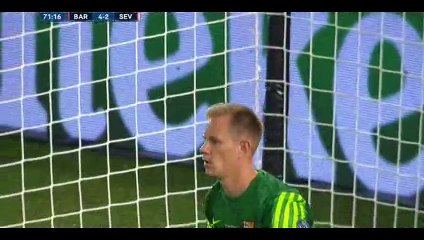 Goal Gameiro - Barcelona 4-3 Sevilla - 11-08-2015 UEFA Super Cup
