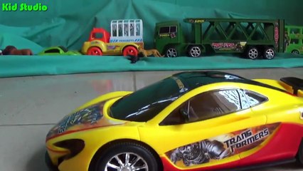 Car toy named transformers, Xe ô tô đua đồ chơi trẻ em, Kid Studio moi nhat 2015