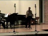 (2)Apostilla para saxo tenor y piano. Apostilla for tenor sax and piano. Part 2. Enrique Blanco