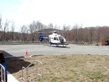 Lifenet of NY helicopter prepares for take off.