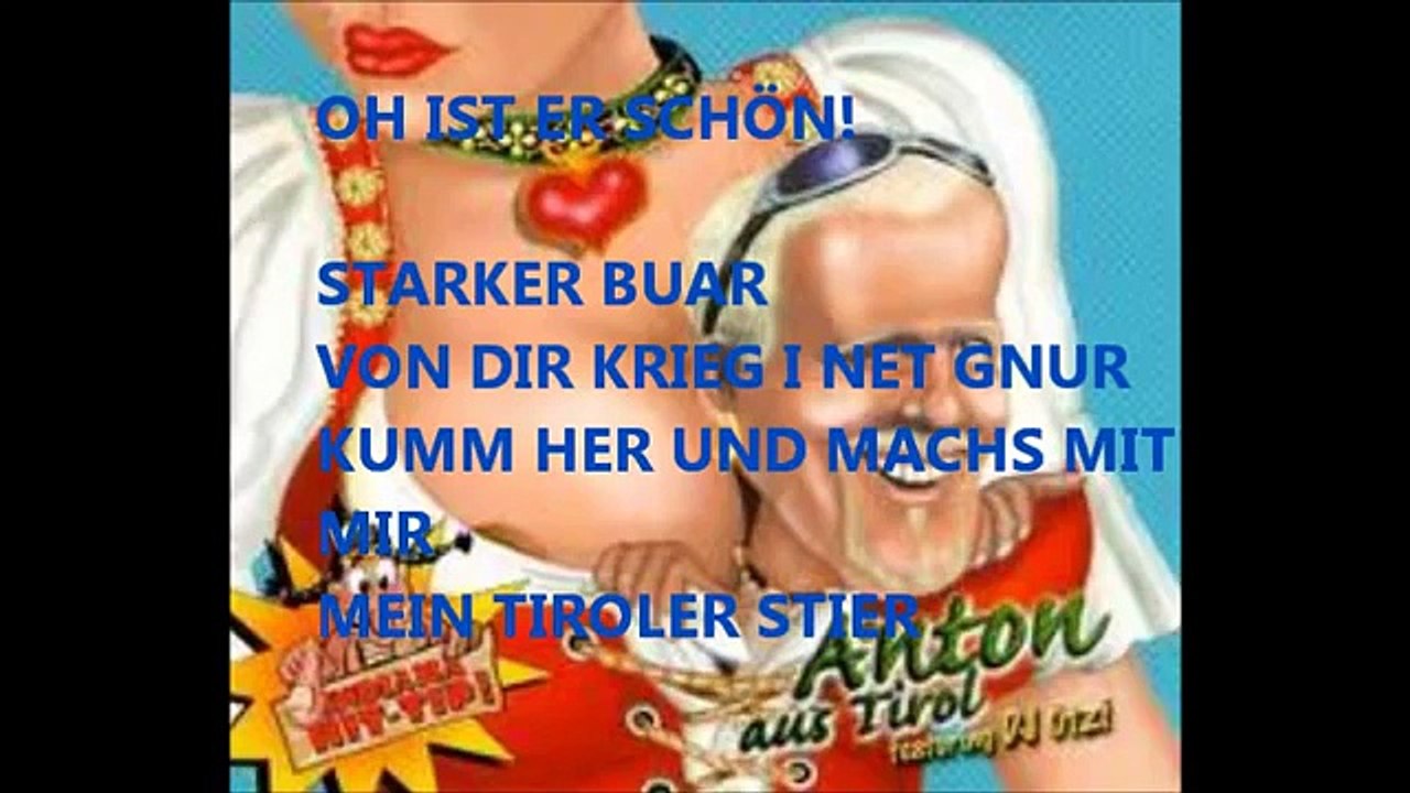DJ-Ötzi Anton Aus Tirol (Lyrics)
