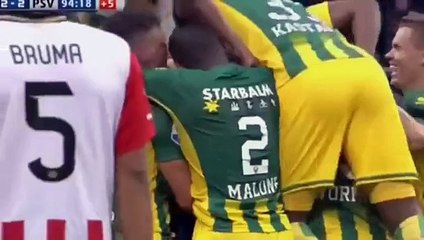 Goalkeeper Amazing Last Minute Backheel Goal  ADO Den Haag vs PSV 2-2  Eredivisie