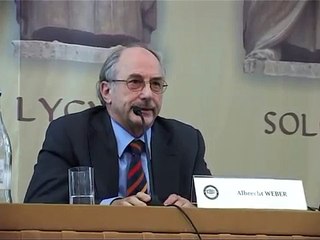 Discursul domnului Albrecht Weber (profesor, Universitatea din Osnabrück, Germania) - part 1