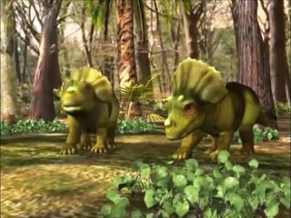 Dinosaurs cartoons. Tyrannosaurus vs Triceratops