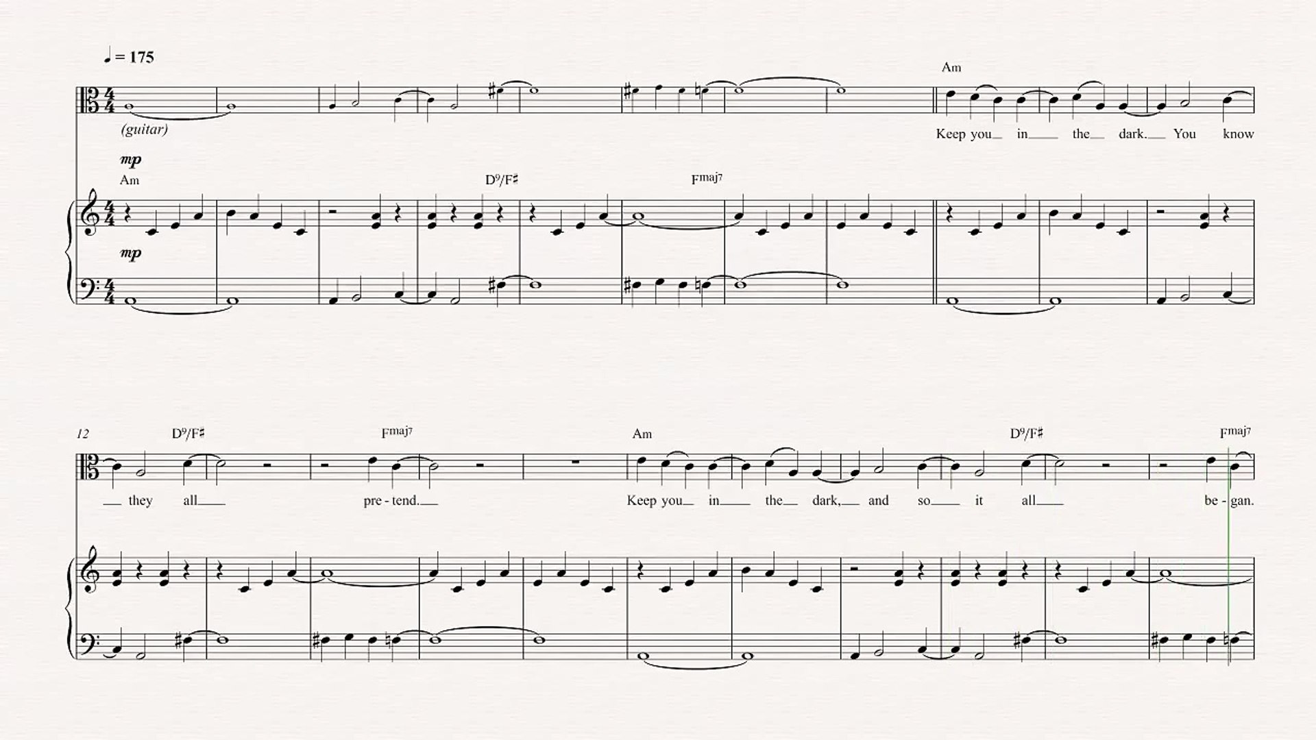 Gravity Falls Theme Song Viola Sheet Music
