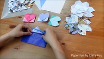 Origami摺紙 four leaf clover coaster幸運草杯墊