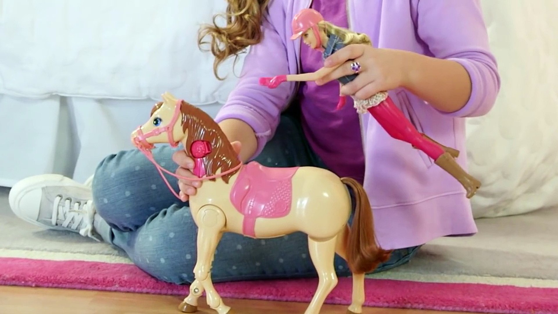 Barbie® Saddle 'N RIde Horse™ Toy Tips _ Barbie - video Dailymotion