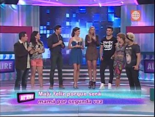 Maju Mantilla espera un segundo bebé, lo anunció en "Al aire"