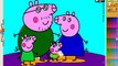 Coloring Game w/ Nursery Rhymes for Children ♥ Peppa Pig Cartoon Logo ♥ Painting pages & S