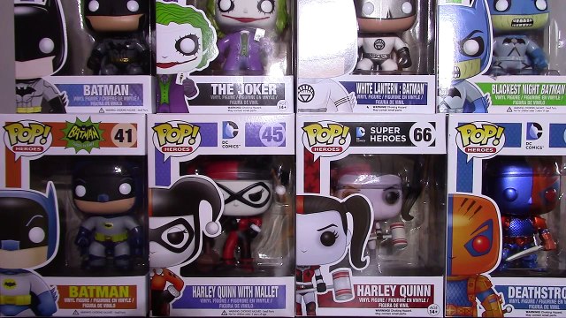 DC Heroes Funko Pop Vinyls Unboxing Batman, Harley Quin, Deathstroke, Joker