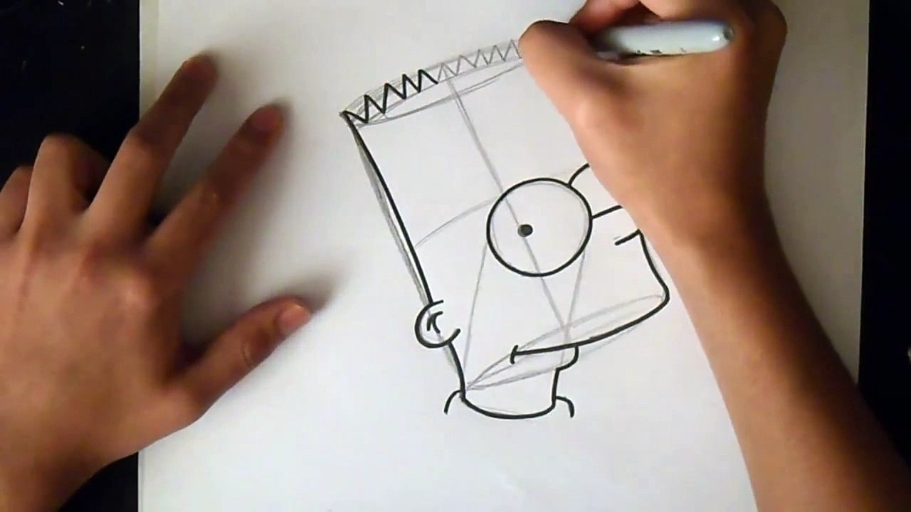 comment dessiner Bart Simpson - "les Simpsons" | Wie zeichnet die Simpsons
