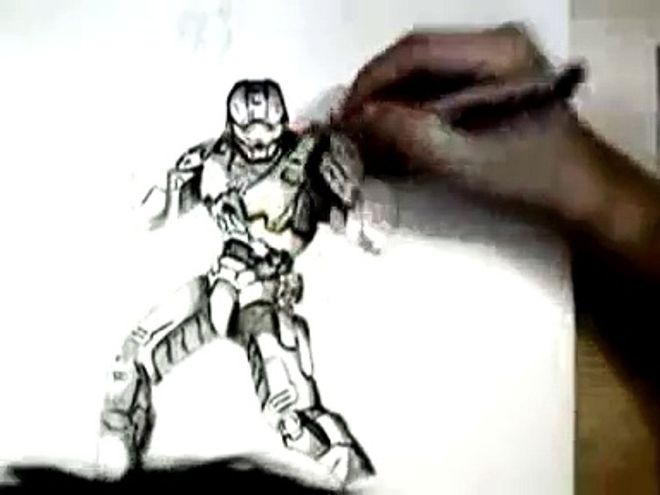 Masterchief drawing -  S. Cossy