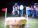 Zara Phillips and Ardfiel Magic Star - cross country fall