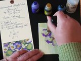 Adirondack Alcohol Ink Pansies Violets Technique