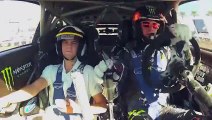 Ken Block SEMA Show Ride-Along Ford Fiesta RS EcoBoost WRC Gymkhana Global Rally Cross