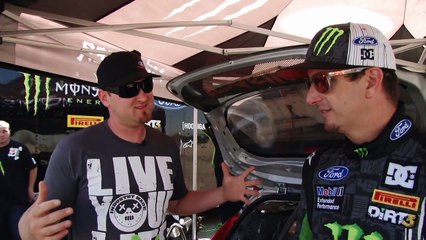 Ken Block X Games 17 - Testing - Interview by Vaughn Gittin Jr. Ford Racing TV