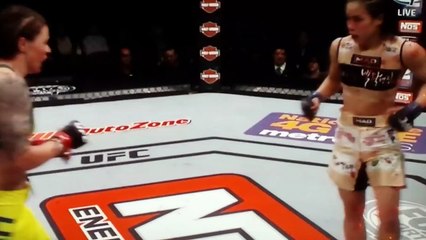 Joanne Calderwood Front Kick vs. Seo Hee Ham