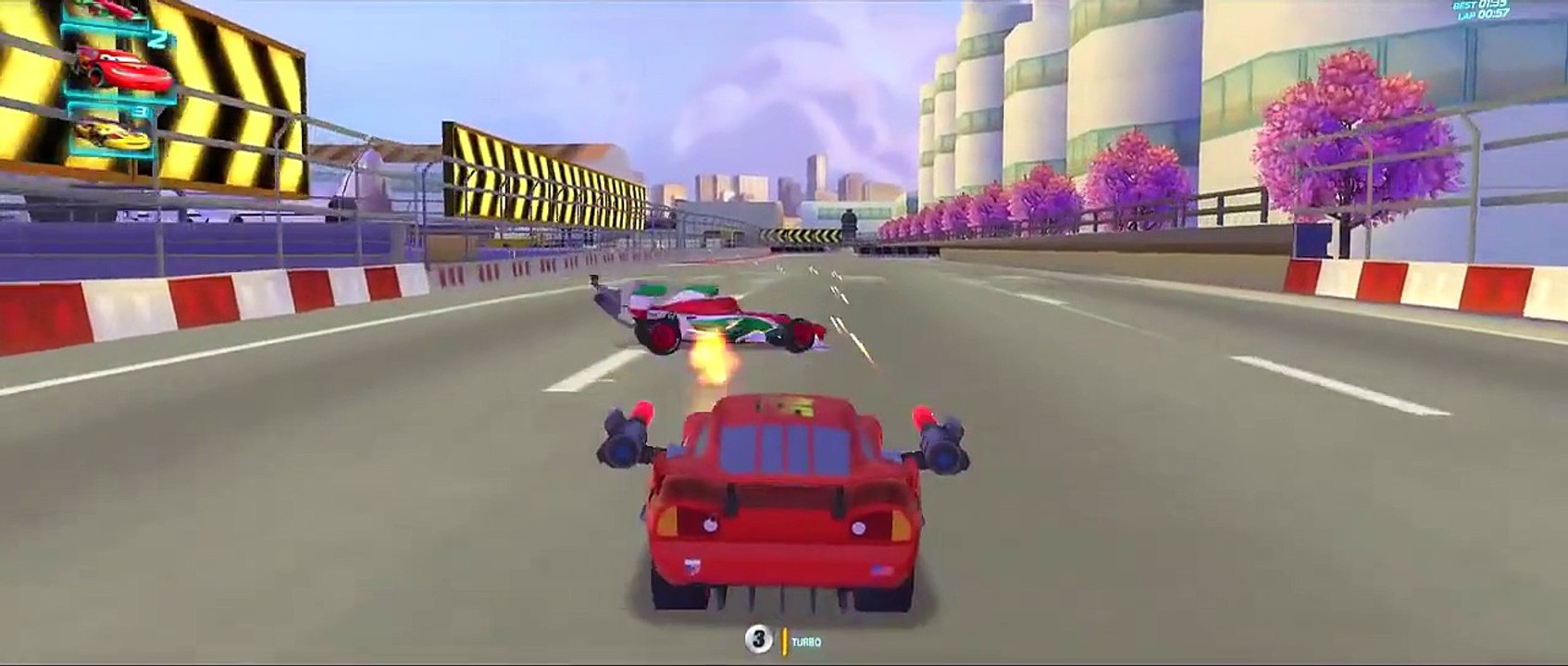 CARS 2 : Lightning Mcqueen Cars Battle Race Track Drifting Disney Pixar ...