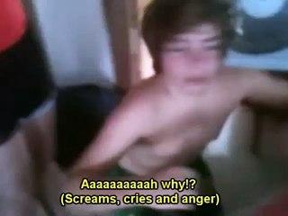 Brazilian boy cries because Brazil was eliminated from world cup