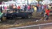 Demolition Derby Action heat 2 from the 2012 Johnson County fair Franklin Indiana