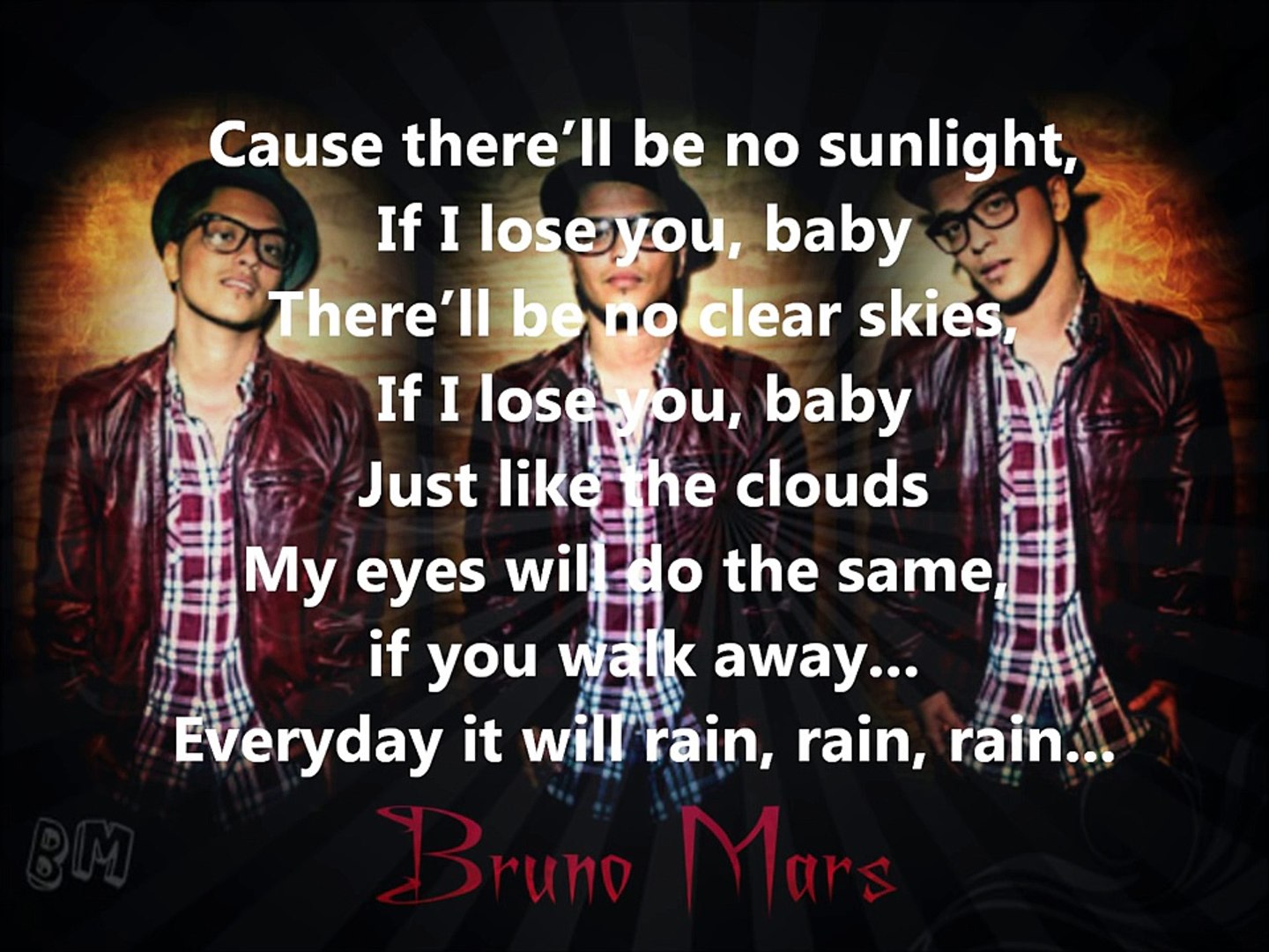 Bruno Mars - It Will Rain (Lyrics), image size:1440x1080