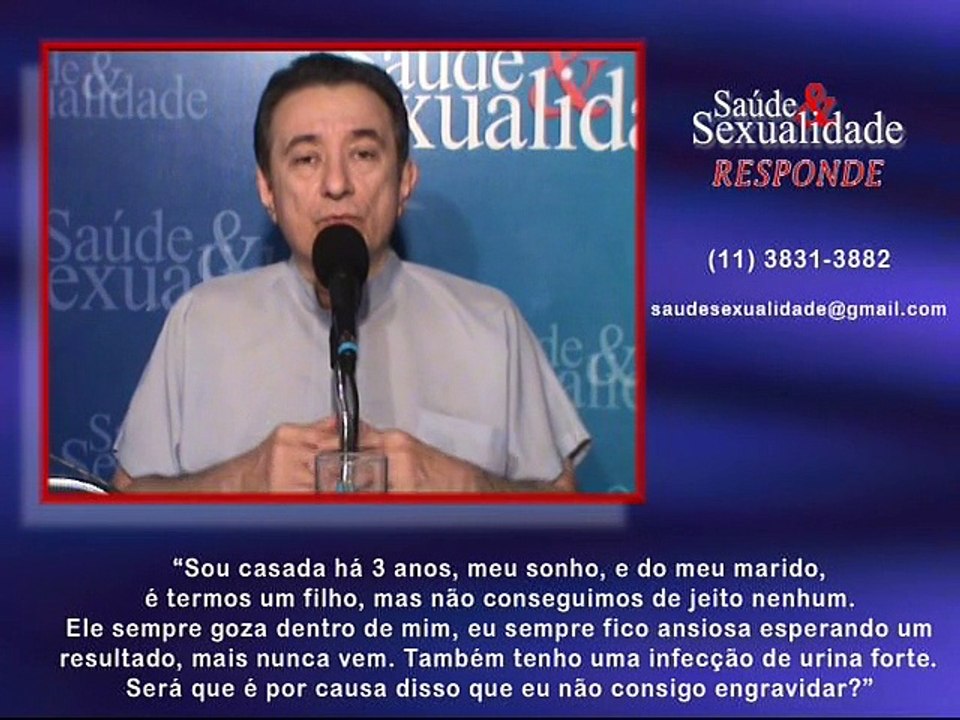 Saúde e Sexualidade Responde 68 – Ansiedade por uma gravidez e forte Infecção de Urina