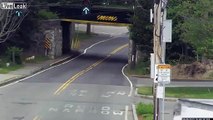 LiveLeak - Truck Hits Train Bridge In Massachusetts-copypasteads.com