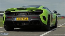 SOUND McLaren 675LT 2016 3.8 V8 Biturbo 675 cv 330 kmh 0-100 kmh 2,9 s 1.230 kg @ 60 FPS