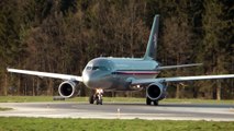 Czech Air Force Airbus A319CJ takeoff @ Brnik airport ( LJU/LJLJ ) HD