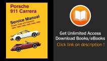 Porsche 911 Carrera Service Manual 1984 1985 1986 1987 1988 1989 EBOOK (PDF) REVIEW