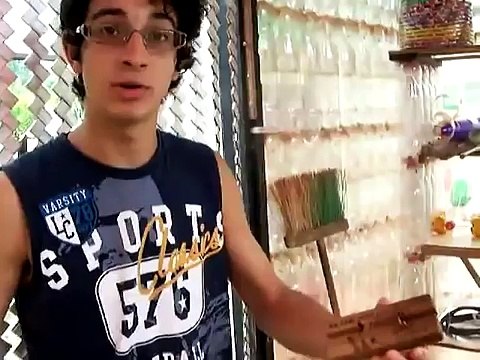 Casa ecologica Iguazu cortador de pet (plastico de botellas).wmv