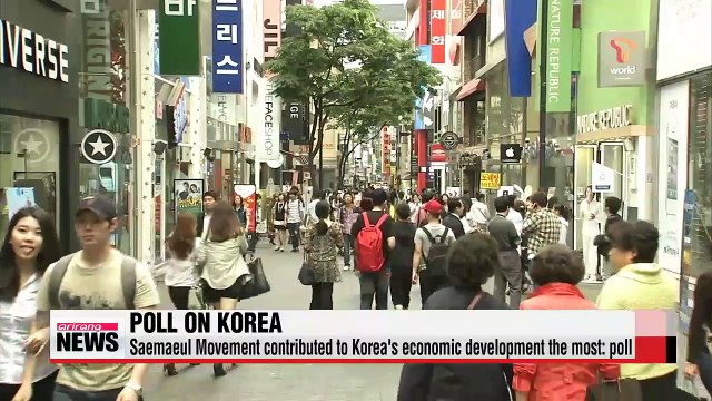Saemaeul Movement contributed to Korea's economic development the most: poll