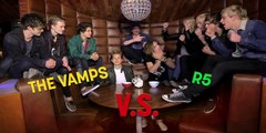 UNBELIEVABLE!!     The Vamps vs R5 CHUBBY BUNNY CHALLENGE! Amazing!!! - Faster - HD