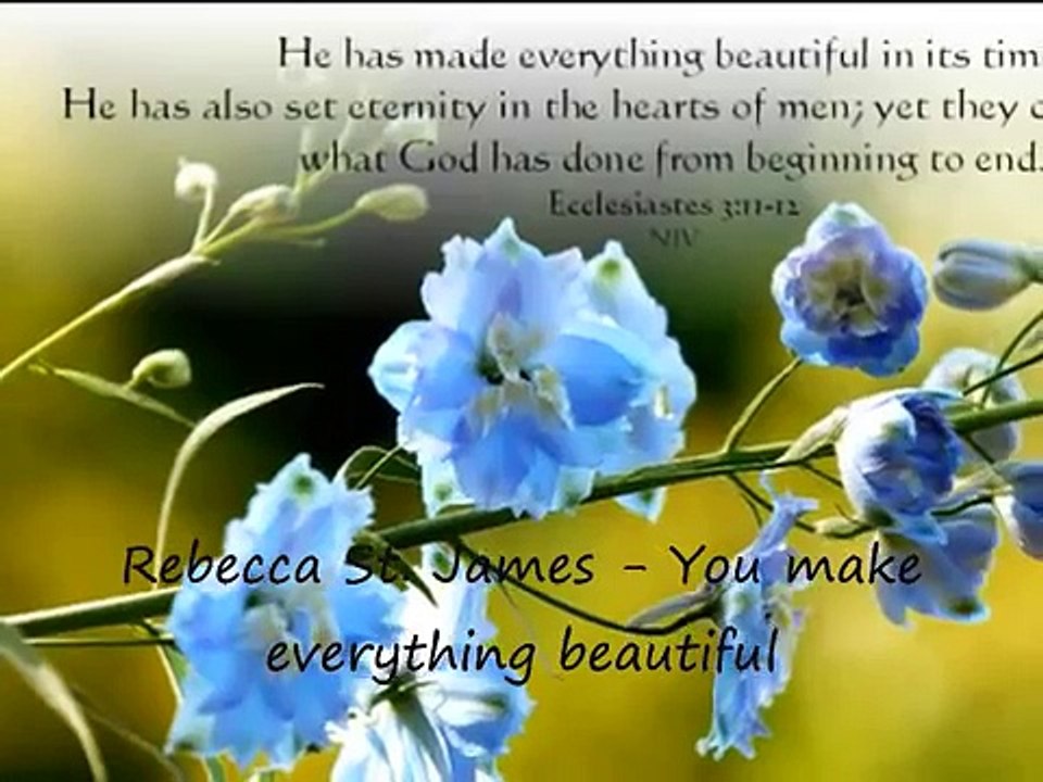 Rebecca St. James - You make everything beautiful