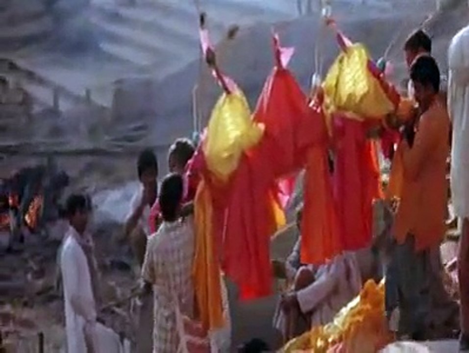 not tourist India. cremation on the bank of Ganges India, Varanasi