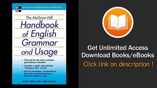 The McGraw-Hill Handbook Of English Grammar And Usage EBOOK (PDF) REVIEW
