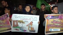 Gazan protest killing of three Muslim US students