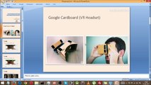 Project on Virtual reality using Google Cardboard