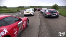Gumball 3000 Drag Races at Koenigsegg - 918, 650S, AMG GTS