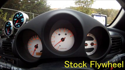 Lightweight Flywheel (ORC 250Light Clutch) vs Stock Comparison - TOYOTA MR-S (MR2 Spyder) 軽量フライホイール