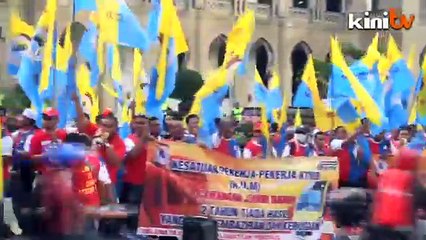 Hujan, guruh tak halang demo desak presiden KTMB berundur